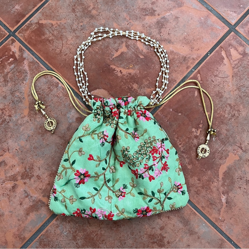 Vintage Embroidered Purse